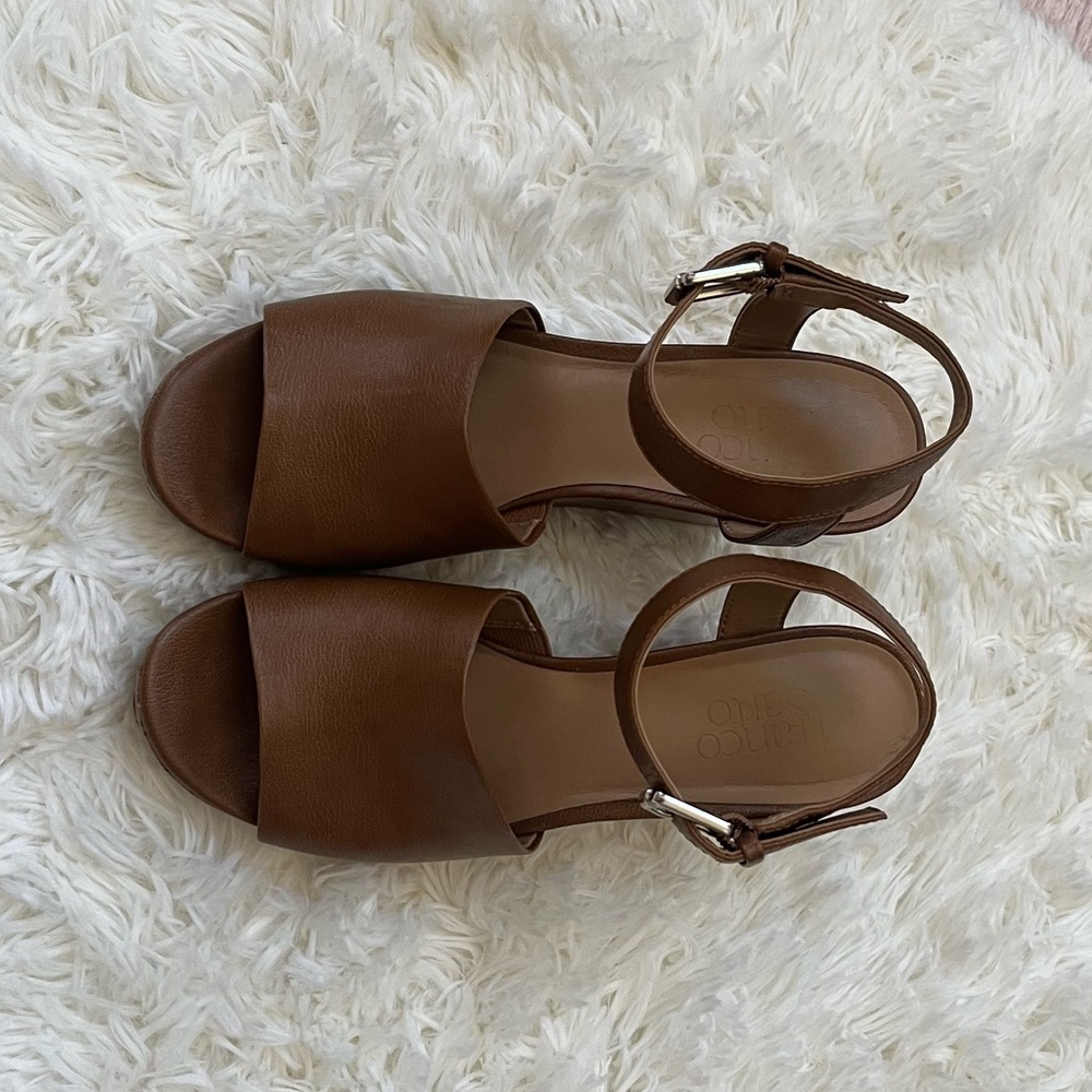 Franco Sarto Leather Wedges